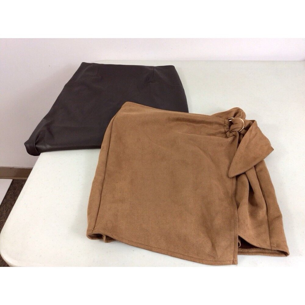 Shein Faux Leather Skirt Western B Lot of Two Womens 4-6